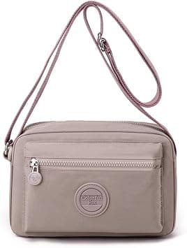 HANNEA® Small Crossbody Bags for Women Nylon Lightweight Shoulder Purse with Adjustable Strap, Multi-Pocket Organizer and Water-Resistant Fabric for Travel, Daily, and Casual Use on Amazon.ae - Price Tracker