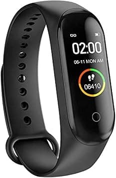 M4 Smart Bracelet Wristband Waterproof Sport Smart Watch Fitness Tracker with Heart Rate Monitor, Blood Pressure Monitor, Message Reminder, Step Counter, Black على Amazon.ae - متتبع الأسعار