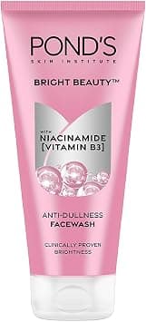 POND's Bright Beauty Anti-Dullness & Brightening Facewash With Niacinamide | For Glass-Skin Like Shine And With 4X Visibly Brighter Skin 200Gm - Best Deal Finder