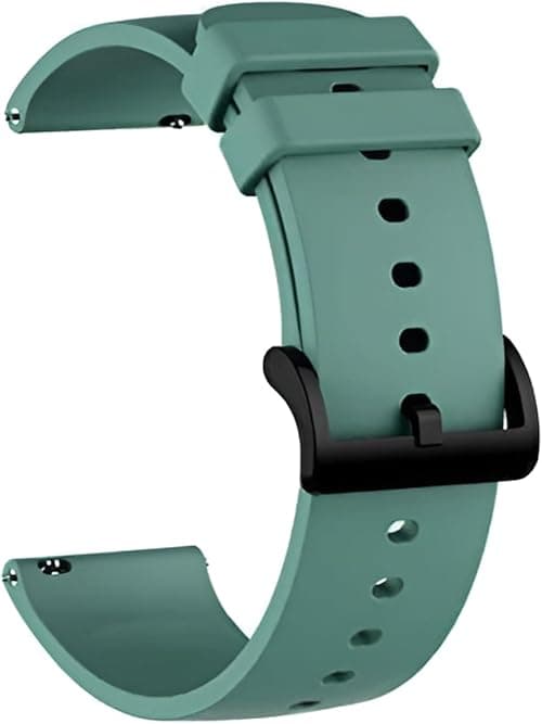 Prolet 20mm Silicone Watch Strap Compatible with Amazfit GTS 2 Mini, Bip/Bip U/Pro/Lite, GTS 2/2e, Samsung Galaxy Watch 4/5 & All 20mm Smartwatches - Soft, Durable & Adjustable Replacement Band (Olive on Amazon.ae - Price Tracker