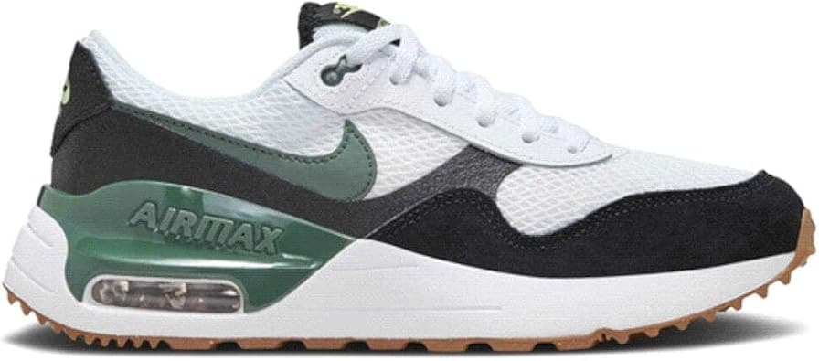Nike Air Max Systm Bg Laced Shoes For Kids White/Vintage Green-Black-Barely Volt 37.5 EU on Amazon - Best Deal Finder