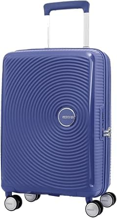 American Tourister Curio (Soundbox) Suitcase, Cabin Size 55 cm / 20 inch, 4 Spinner Wheels, Hard Top, Polypropylene, Ultramarine|DuoSaf™ Zipper|TSA 008-3 Years International Warranty on Amazon.ae - Price Tracker