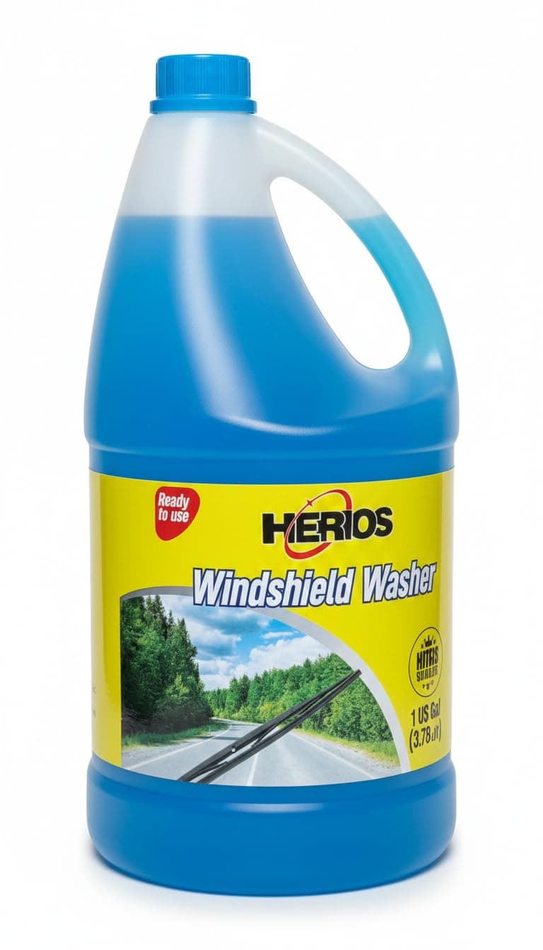 HERIOS Ready To Use windshield washer fluid, car window cleaner, car glass cleaner, car washer, car windshield cleaner, 3.78 Litres for Windscreen Washing, Pre-diluted on Amazon.ae - Price Tracker