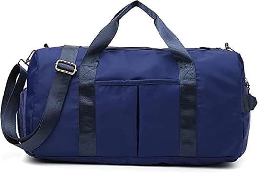 MahMir Gym Bag with Shoes Compartment (Blue) on Amazon.ae - Price Tracker