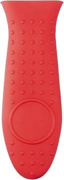 Amazon Basics Silicone Hot Skillet Handle Cover Holder, Red - متتبع أسعار Amazon.sa