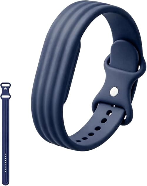 Silicone Band Compatible with Google Fitbit Air Screenless Activity Tracker, Soft Perforated Replacement Strap, Waterproof Sport Wristband, Adjustable Fitness Tracker Band for Men Women on Amazon.ae - Price Tracker