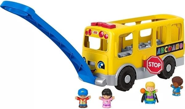 Fisher-Price Little People Toddler Learning Toy Big Yellow School Bus with Lights Sounds & Smart Stages, 4 Figures, Ages 1+ Years - Amazon.ae Price Tracker