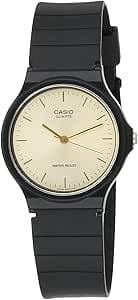 Casio Men's Watch - MQ-24-9ELDF Gold Dial, Black Band on Amazon.ae - Price Tracker