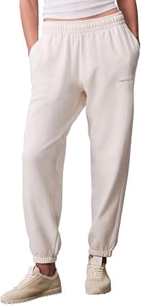 Calvin Klein womens Monogram Logo Joggers Sweatpants - Best Deal Finder