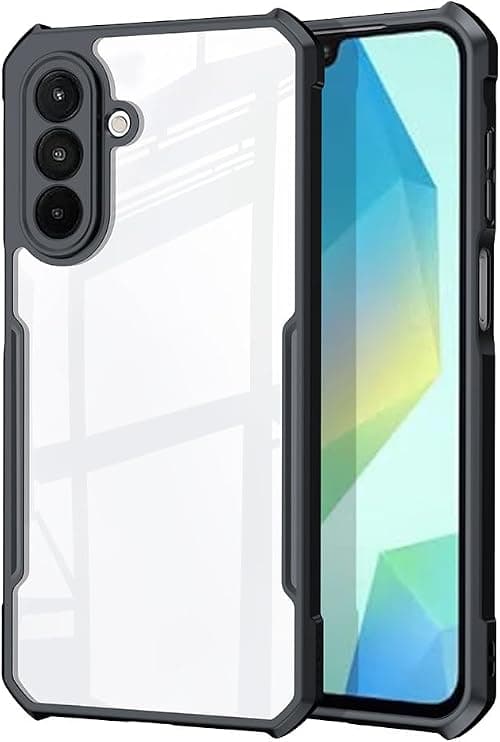 Gruattreay Clear Case Compatible with Samsung Galaxy M17 5G [Airbag Protection] Transparent Case Camera Lens Protection PC+TPU Shockproof Protective Back Cover for Galaxy M17 on Amazon.ae - Price Tracker