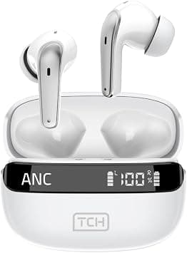 TCH Wireless Earbuds L10 ANC WHITE Active Noise Cancellation,Powerful Bass, Bluetooth Calls, 4 Mics, IPX4 Water Resistant, 4h for Calls and 8h for Music Playback, Touch Controls for Andorid&IOS on Amazon.ae - Price Tracker