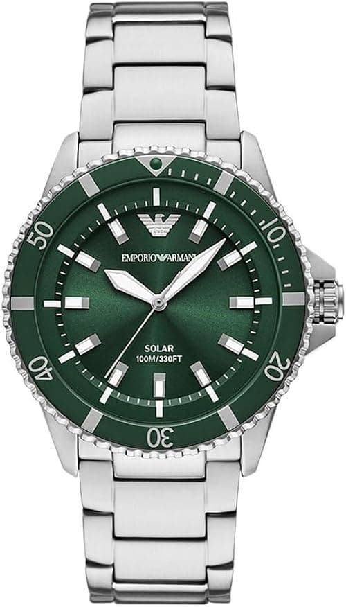 Emporio Armani Men's Chronograph Quartz Watch with Stainless Steel Strap AR11698 on Amazon.ae - Price Tracker