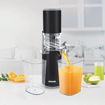 Borosil Easy Juice Cold Press Slow Juicer, Portable Slow Juicer, Compact Design, Less Oxidation, For Fresh Fruits & Vegetables, 130 W on Amazon.ae - Price Tracker