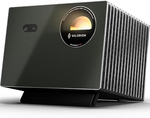 Valerion VisionMaster Pro 2 Triple Laser Projector,15000:1 Contrast, 0.9-1.5x Optical Zoom, 2X Multitasking Power, IMAX, 4K HDR10, GTV, 4ms Lag-Free Gaming, 3000 ISO Lumens, 3-Way Voice Control على Amazon.ae - متتبع الأسعار