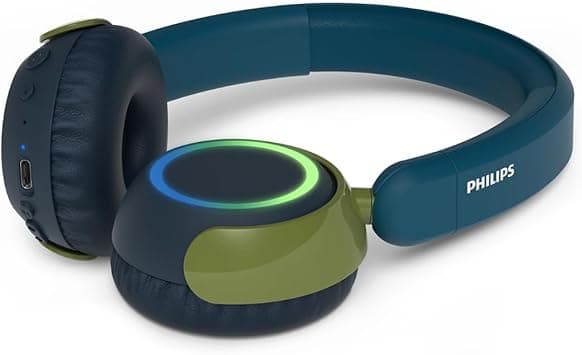 Philips TAK4200CT 4200 Series Wireless On-Ear Headphones for Kids, Volume Limited, Audio Sharing, 3.5mm and USB-C Cable Included - Crystal Teal - Amazon.ae Price Tracker