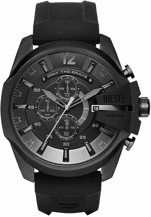 Diesel Mega Chief Stainless Steel Men's Watch with Analog or Digital Movement on Amazon.ae - Price Tracker