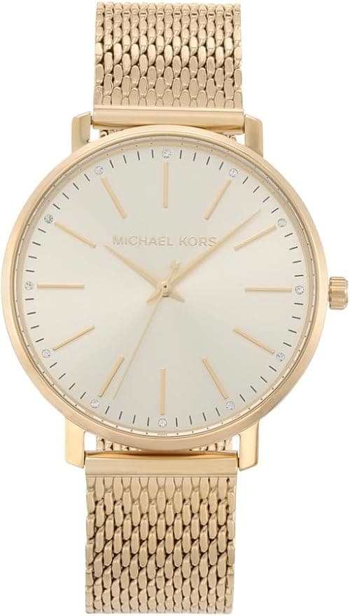 Michael Kors Women's Watch Pyper, 38 mm Case Size, Three Hand Movement, Stainless Steel Strap على أمازون - دليلك لأفضل العروض