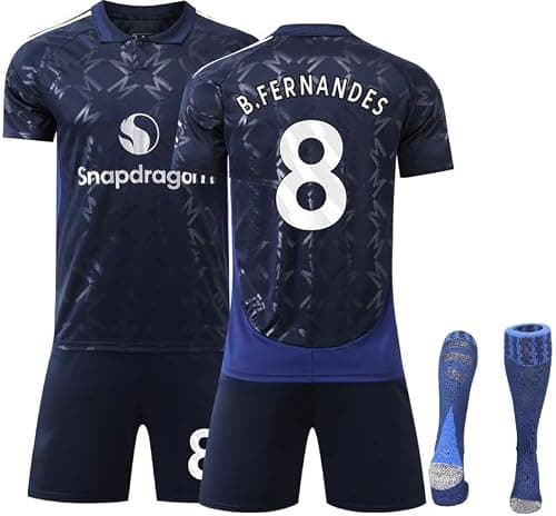 2024/25 Away MUN Football Jersey Kit– B.FERNANDES #8 Signed Edition–Soccer Uniform Set with Shorts,Socks&Knee Pads–Athletic Training Gift for Men,Youth&Boys(16–3XL) on Amazon.ae - Price Tracker