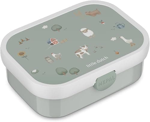Mepal Lunch Box Kids Little Dutch - Bento Lunch Box For Childeren – Snack Boxes For Kids - Lunch Box With Clip Closure - BPA-Free & Dishwasher Safe - 750 ml - Little Farm on Amazon - Best Deal Finder