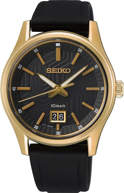 SEIKO Men's Analogue Quartz Watch with Silicone Strap SUR560P1 on Amazon - Best Deal Finder