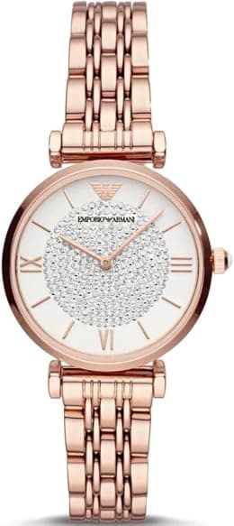 Emporio Armani Women's Two-Hand, Stainless Steel Watch, 32mm case size - Best Deal Finder