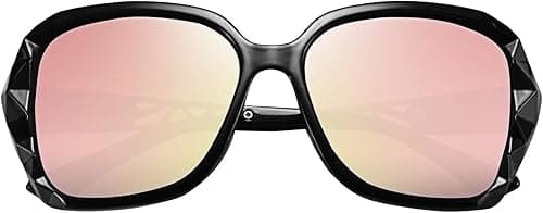 FEISEDY Polarized Women Square Sunglasses Sparkling Composite Shiny Frame B2289 on Amazon.ae - Price Tracker