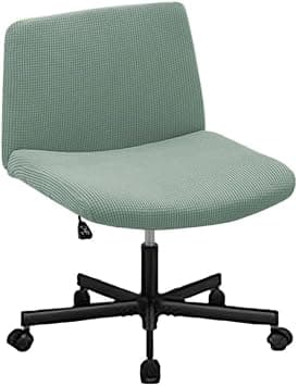 Highdi Armless Wide Office Desk Chair Cover, Jacquard Fabric Chair Cover with Adjustable Swivel Wide Seat for Dressing Table and Ergonomic (Grey Green, 1 Piece) - Amazon.ae Price Tracker