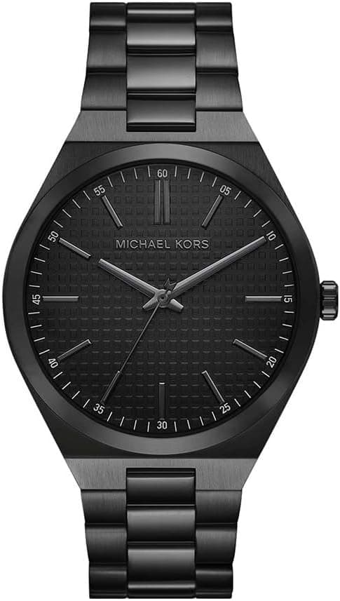 Michael Kors MK9228 Lennox Wristwatch for Men, 43 mm Case Size, Black/Black على Amazon.ae - متتبع الأسعار