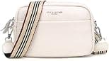 Crossbody Bag for Women Genuine Leather Wide Strap Shoulder Bag Purse Trendy Design Camera Crossbody Purse Top Zip - Best Deal Finder