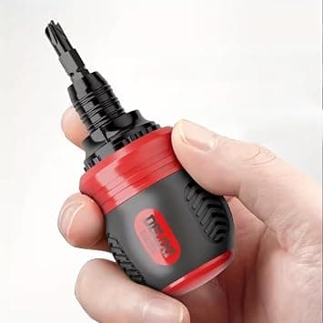 ELECTRIC 2-in-1 Ratchet Screwdriver Set CR-V Steel Magnetic Ratchet Head for Home Repair, Furniture Assembly, Red على Amazon.ae - متتبع الأسعار