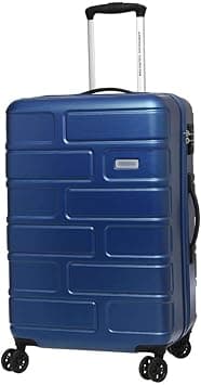 American Tourister Bricklane Suitcase, Check-In Size 69 cm / 25 inch, 4 Double Wheels, Hard Top, Polycarbonate, Oxford Blue|Lightweight|TSA Lock|Inner Mesh Pocket - 3 Years Global Warranty on Amazon.ae - Price Tracker