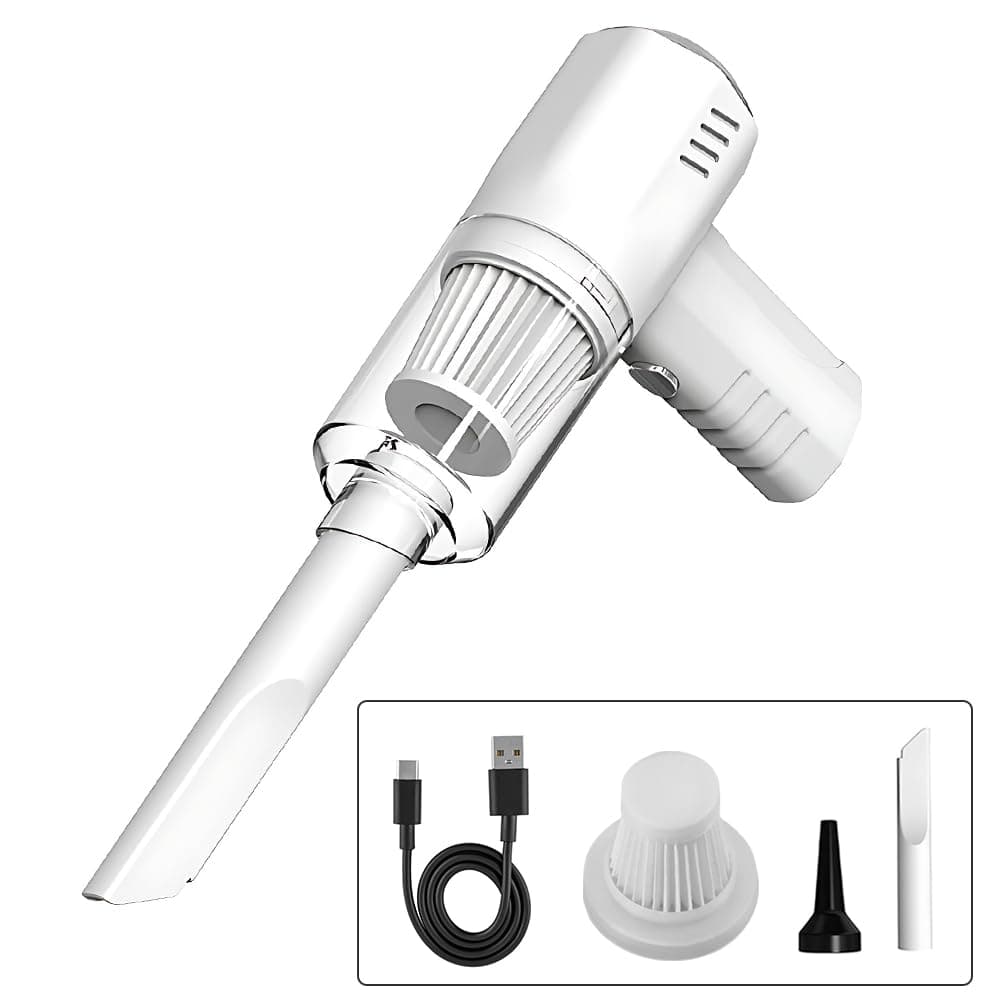 Handheld Vacuum,Uoexziyi Car Vacuum Cleaner Cordless,Mini Portable Wireless Rechargeable Vacuum Cleaner with Two Nozzles,Mini Hand Held Vacuuming Portable for Home, Office and Keyboard(White) on Amazon.ae - Price Tracker
