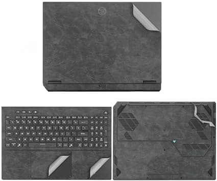 Gruattreay Laptop Decal Cover Compatible with 16'' ASUS TUF Gaming F16 2025 (FX608L), Anti-Scratch Sticker Three Sided Leather Notebook Film (Gray) على Amazon.ae - متتبع الأسعار