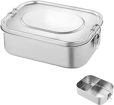 PEARL KIDS STAINLESS STEEL RECTANGULAR LUNCH BOX – 3 COMPARTMENTS, 1000 ML CAPACITY, LEAKPROOF, DURABLE, EASY TO CLEAN, SCHOOL LUNCH CONTAINER, PK0011 على Amazon.ae - متتبع الأسعار