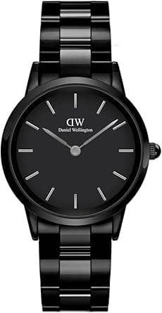 Daniel Wellington Iconic Uhr Black Stainless Steel (316L) on Amazon.ae - Price Tracker