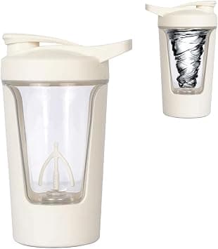 Electric Protein Shaker Bottle, BPA Free, USB Rechargeable Protein Shake Mixer, Portable Mixer Cup Auto Mixing Mug for Protein Shakes and Coffee, 15 oz (White) على Amazon.ae - متتبع الأسعار