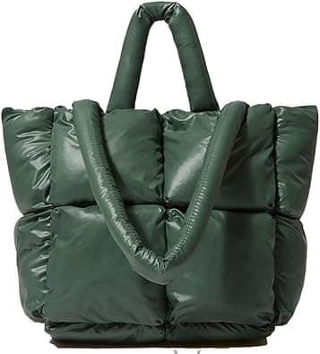 Puffer Shoulder Bag for Women Mini Down Satchel Hobo Bag Quilted Tote Bag Chic Purses 2023 on Amazon.ae - Price Tracker