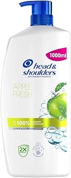 Head & Shoulders Apple Fresh Anti-Dandruff Shampoo, Up To 100% Dandruff Protection For Hair & Scalp, Clinically Proven, Dematologically Tested, 1000ml - Best Deal Finder