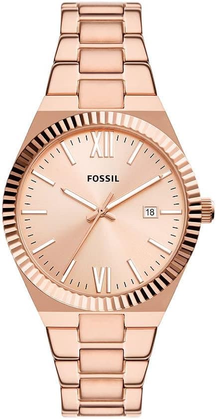Fossil ES5258 Carlie Three-Hand Date Stainless Steel Analog Watch for Women, 38 mm Size, Rose Gold on Amazon.ae - Price Tracker