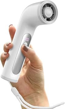 High Speed Handheld Turbo Fan,Pocket Fan with High Capacity, 5 Speeds, Standalone Desk Fan, Type-C Rechargeable Portable Mini Fan for Travel/Outdoor/Office (White) على Amazon.ae - متتبع الأسعار