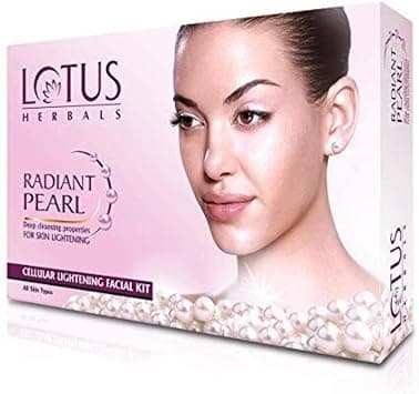 Lotus Herbals Radiant Pearl Cellular Glow.1 Facial Kit, White - Best Deal Finder