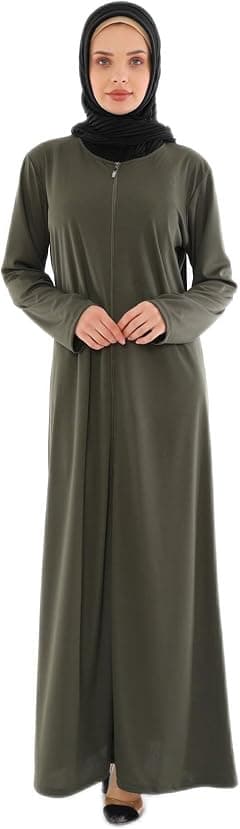 Abaya mit Reißverschluss für Damen - متتبع أسعار Amazon.sa