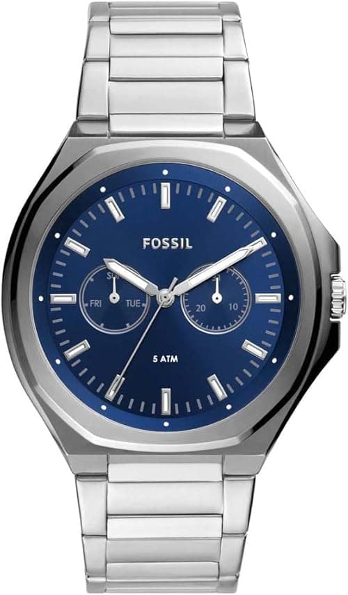 Fossil EVANSTON MENS WATCH BQ2610, SILVER on Amazon.ae - Price Tracker