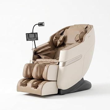Serenolife Aurex Full Body Massage Chair with Zero Gravity Recline, Heat Therapy, Air Compression & 18 Auto Programs, Massaging Chair with Bluetooth Audio & LCD Touchscreen (Beige) على Amazon.ae - متتبع الأسعار