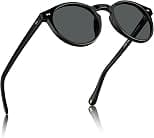 CARFIA Round Acetate Mens Sunglasses Polarized UV Protection Classic Retro Sun Glasses CA5289L - Best Deal Finder