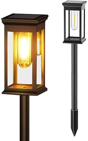 MOMENT 2 Pack Solar Lights for Outdoor Garden, Decorative Light Solar Garden Lights, IP65 Waterproof, Auto On/Off LED Solar Lamp for Garden Paths, Patio, Lawn on Amazon.ae - Price Tracker