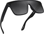 GLINDAR Oversized Square Polarized Sunglasses for Men Women, One Piece Recycled Shield Shades UV400 Protection - Best Deal Finder