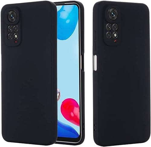 EMODIL Xiaomi Redmi Note 11 Pro Case Cover Black Slim Fit for Soft TPU Back Cover Flexible Silicone Cover Matte Black for Xiaomi Redmi Note 11 Pro 4G / 5G ® (Black) على Amazon.ae - متتبع الأسعار