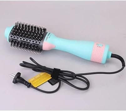 ENZO EN-4134 3-in-1 Electric Hair Styling Comb – Italian Brand | Negative Ion Technology | Fast Drying, Curling, Straightening & Volumizing - Intl Version - Green Gold على Amazon.ae - متتبع الأسعار
