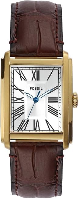 Fossil Men's Carraway watch Three-Hand, Stainless Steel Watch with a 30mm case size and leather or steel strap - Best Deal Finder